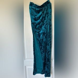 Velour Floral Skirt